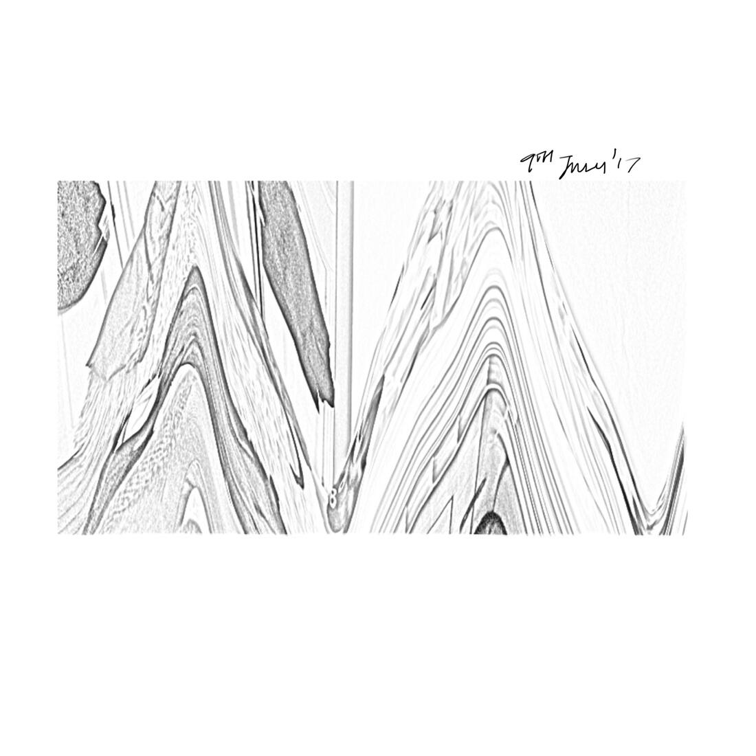 Grain study, pencil