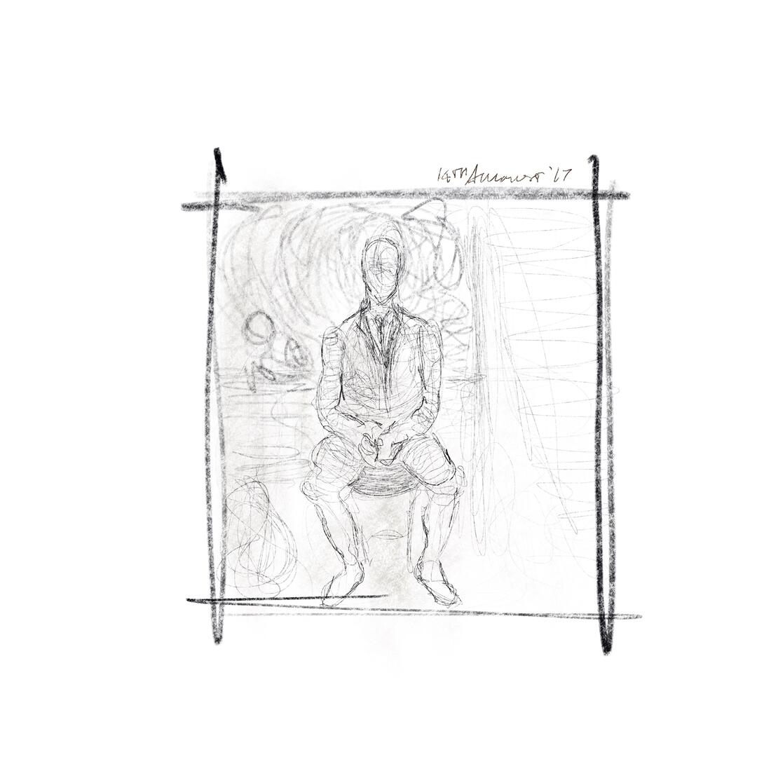 Figure, pencil