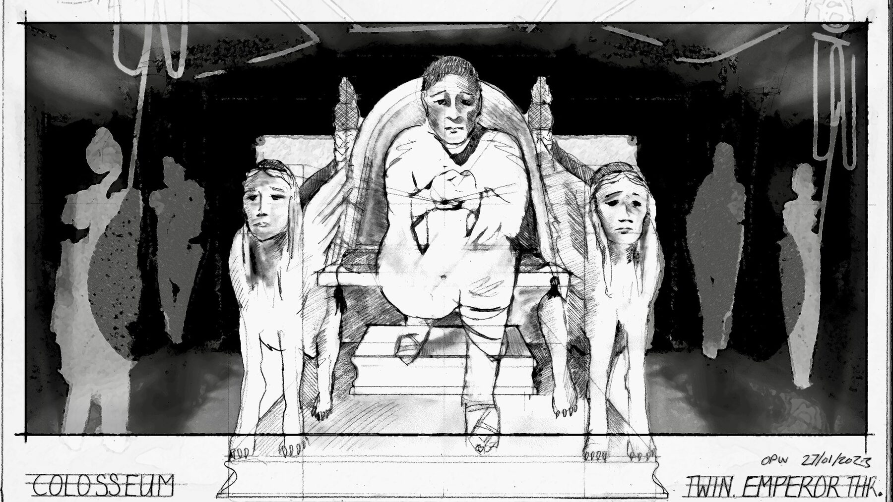 Throne with sphinx