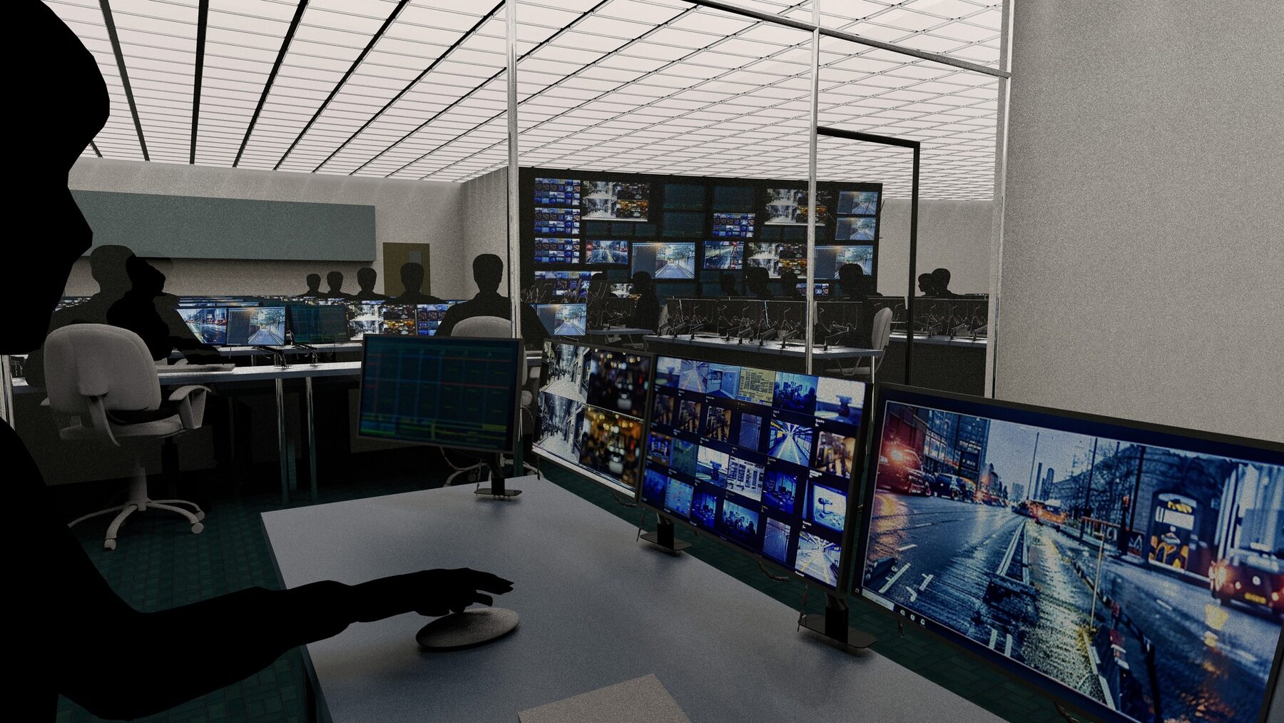 Police control room. <em>Fuze</em>